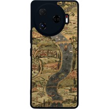 Scaleta Case Camon 30 Pro Uyumlu Orta Çağ Tasarımlı Glossy Mat Siyah Silikon Telefon Kılıfı