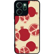 Scaleta Case Reno 14F Uyumlu Nar Tasarımlı Glossy Mat Siyah Silikon Telefon Kılıfı