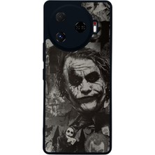 Scaleta Case Camon 30 Pro Uyumlu Joker Tasarımlı Glossy Mat Siyah Silikon Telefon Kılıfı