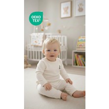 Tarkito %100 Premium Pamuk Nakış Detaylı Bebek Alt Üst Takım 0-24 Ay