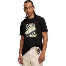 Puma Graphic Tee Erkek Siyah Günlük Stil T-Shirt 68803301
