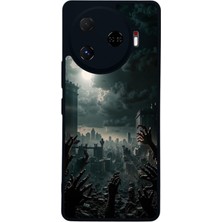 Scaleta Case Camon 30 Pro Uyumlu The Walking Dead Tasarımlı Glossy Mat Siyah Silikon Telefon Kılıfı