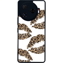 Scaleta Case Camon 30 Pro Uyumlu Leopar Tasarımlı Glossy Mat Siyah Silikon Telefon Kılıfı