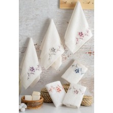 Mata Çeyiz Firuze 3D Nakışlı Pvc El Havlusu 50X90 - 6 Adet