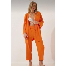 Rovebella Turuncu Bürümcük Kadın Takım