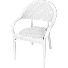 Norino Mandella Eylül Rattan Koltuk Beyaz