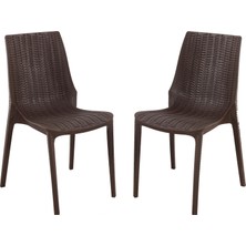 Norino Mandella Nirvana Sandalye (2 Adet) Kahverengi