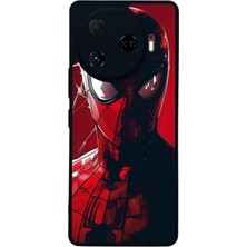 Scaleta Case Camon 30 Pro Uyumlu Spiderman Tasarımlı Glossy Mat Siyah Silikon Telefon Kılıfı