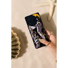 Scaleta Case Camon 30 Pro Uyumlu Neon Tasarımlı Glossy Mat Siyah Silikon Telefon Kılıfı