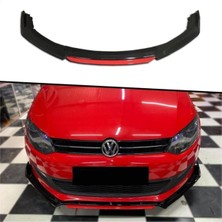 Özgürce Volkswagen Polo 2014-18 Ön Tampon Lipürü 4 Parça Oto Tuning Aksesuar