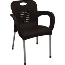 Norino Mandella Nil Koltuk  (2 Adet) Demir Ayaklı Eko Kahverengi