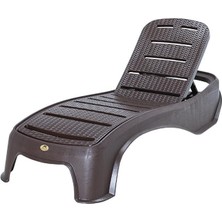 Norino Mandella Titan Şezlong Kahverengi