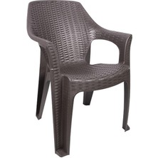 Norino Mandella Queen Rattan Koltuk Kahverengi