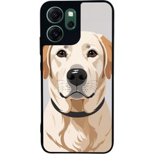 Scaleta Case Reno 14F Uyumlu Köpek Tasarımlı Glossy Mat Siyah Silikon Telefon Kılıfı