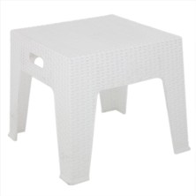 Norino Mandella Elit Rattan Sehpa Beyaz