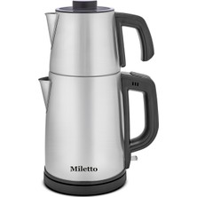 Miletto Inox 2000W Gizli Rezistanslı Otomatik Çay Makinesi 2,9 Lt - MT20