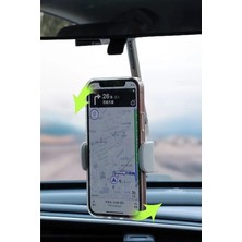 Thentech Dikiz Aynası Uyumlu 360 Derece Dönebilen Telefon Tutucu