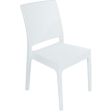 Norino Mandella Elit Rattan Sandalye (4 Adet) Beyaz