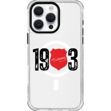 iPhone 16 Pro Max Uyumlu Beşiktaş Ata Imza 1903 Magsafe Şeffaf Lisanslı Telefon Kılıfı