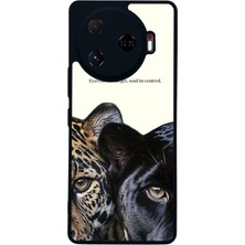 Scaleta Case Camon 30 Pro Uyumlu Jaguar Tasarımlı Glossy Mat Siyah Silikon Telefon Kılıfı