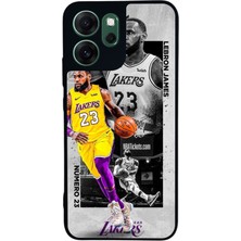 Scaleta Case Reno 14F Uyumlu Lebron James Tasarımlı Glossy Mat Siyah Silikon Telefon Kılıfı