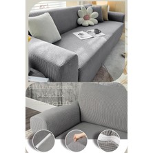 UY STYLE Likrali Koltuk Kılıfı ,esnekli Lastikli Koltuk Örtüsü Pitikare Desen 3kişilik