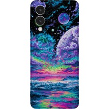 Lelia Samsung Galaxy S25 Edge Uyumlu Baskılı Şeffaf Telefon Kılıfı | Koleksiyon: Cosmicwhisper Skyset