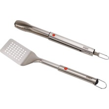 Joseph Joseph Grillout 2 Li Paslanmaz Çelik Barbekü Spatulası ve Maşa Seti