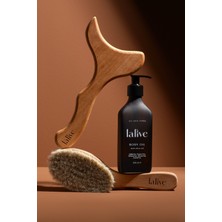 Lalive Lenf Drenaj Ritüel Seti - Zeytinyağlı Vücut Yağı + At Kılı Fırça + Masaj Tahtası