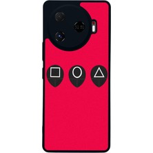 Scaleta Case Camon 30 Pro Uyumlu Squid Game Tasarımlı Glossy Mat Siyah Silikon Telefon Kılıfı