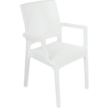 Norino Mandella Elit Rattan Koltuk Beyaz