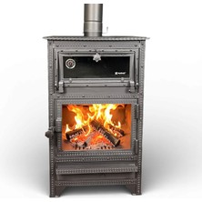 Atmaca Kuzine Soba Lüks Fırınlı Şömine Atmaca