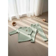 Tarkito %100 Premium Pamuk Nakış Detaylı Bebek Alt Üst Takım 0-24 Ay