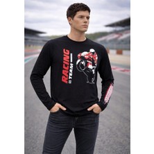 Aybaak Rcteam Gp Racing Motorsiklet Baskılı Uzun Kol Tişört