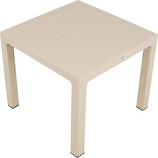 Norino Mandella 90X90 Elit Rattan Masa Çölbeji