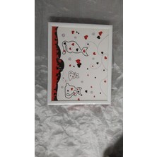 Es Dekor Kedi Minderli Desenli Keyif Tepsi  1 Adet