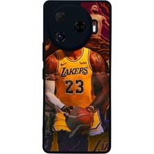 Scaleta Case Camon 30 Pro Uyumlu Lebron James Tasarımlı Glossy Mat Siyah Silikon Telefon Kılıfı