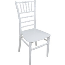 Norino Mandella Silver Sandalye Tifany Beyaz