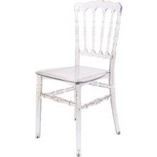 Norino Mandella Karmen Şeffaf Kırılmaya Dayanıklı Sandalye Model 2 (1 Adet)