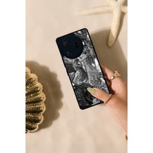 Scaleta Case Camon 30 Pro Uyumlu Mitoloji Tasarımlı Glossy Mat Siyah Silikon Telefon Kılıfı