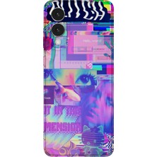 Lelia Samsung Galaxy S25 Edge Uyumlu Baskılı Şeffaf Telefon Kılıfı | Koleksiyon: Neondream District