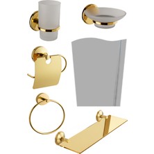 Tesitay Bayrak 5 Li Ayna Seti Gold Renk