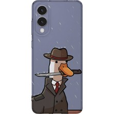 Lelia Samsung Galaxy S25 Edge Uyumlu Baskılı Şeffaf Telefon Kılıfı | Koleksiyon: Memecraft Studio