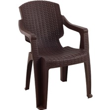 Norino Mandella Golf Rattan Koltuk (2 Adet) Kahverengi