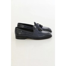 Faruk Balkanas Klass Model Püskül Detaylı Hakiki Deri Loafer Ayakkabı