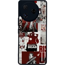 Scaleta Case Camon 30 Pro Uyumlu The Walking Dead Tasarımlı Glossy Mat Siyah Silikon Telefon Kılıfı