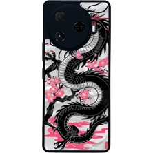 Scaleta Case Camon 30 Pro Uyumlu Ejderha Tasarımlı Glossy Mat Siyah Silikon Telefon Kılıfı