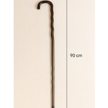 Normadia El Yapımı Ahşap Baston 90 Cm, Doğal ve Şık Tasarım