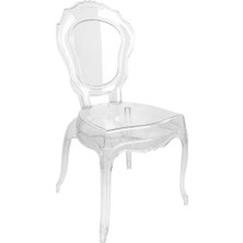 Norino Mandella Mila Şeffaf Kırılmaya Dayanıklı Sandalye (6 Adet)