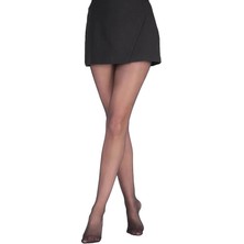 Letsii Parlak Ince Külotlu Çorap 15 Den Siyah Renk